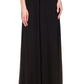 Michael Kors Women's Grommet Faux Wrap Maxi Dress Black Size Petite Small
