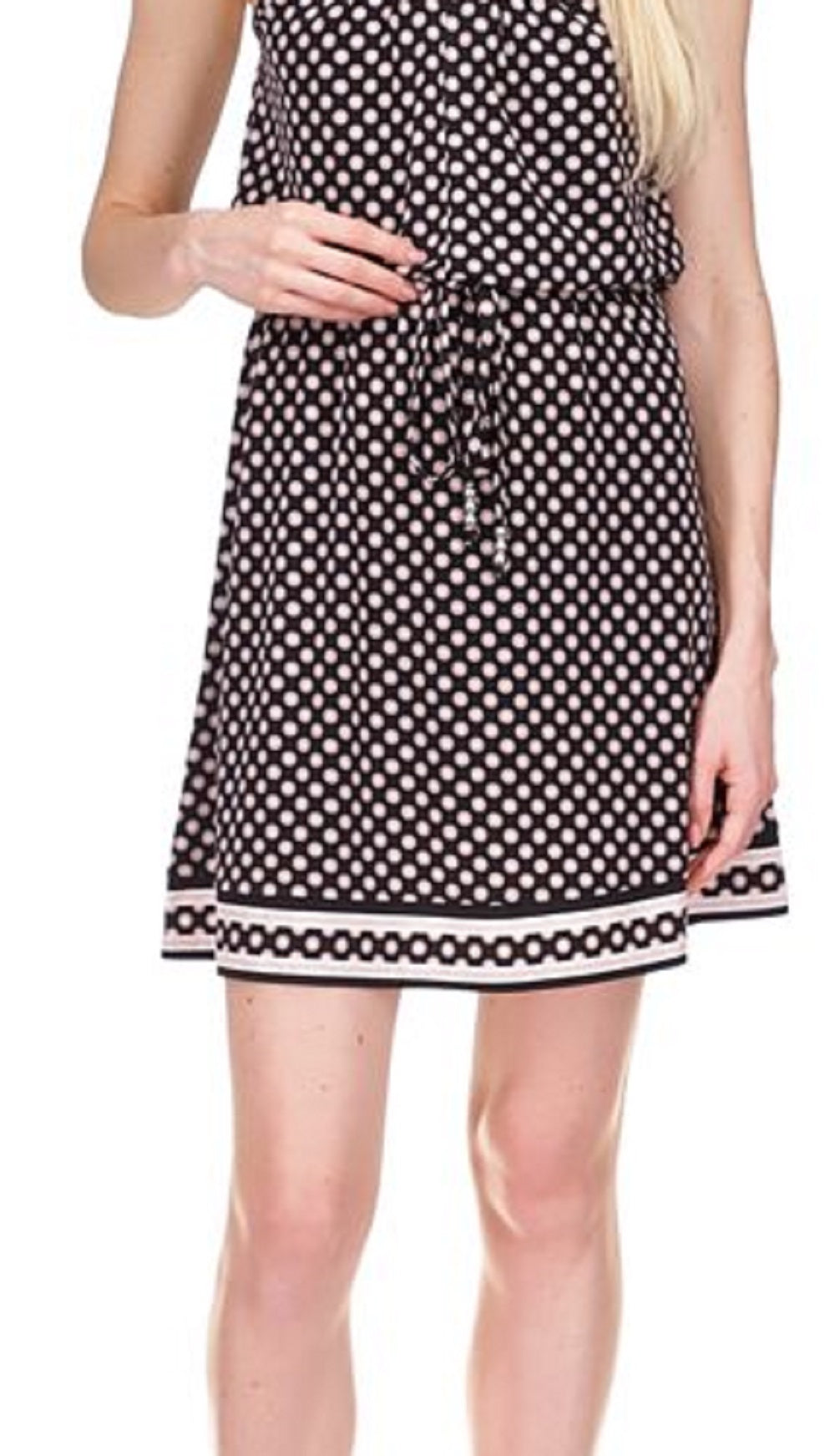 Michael Kors Women's Twisted Halter Dress Pink Size Petite X-Small