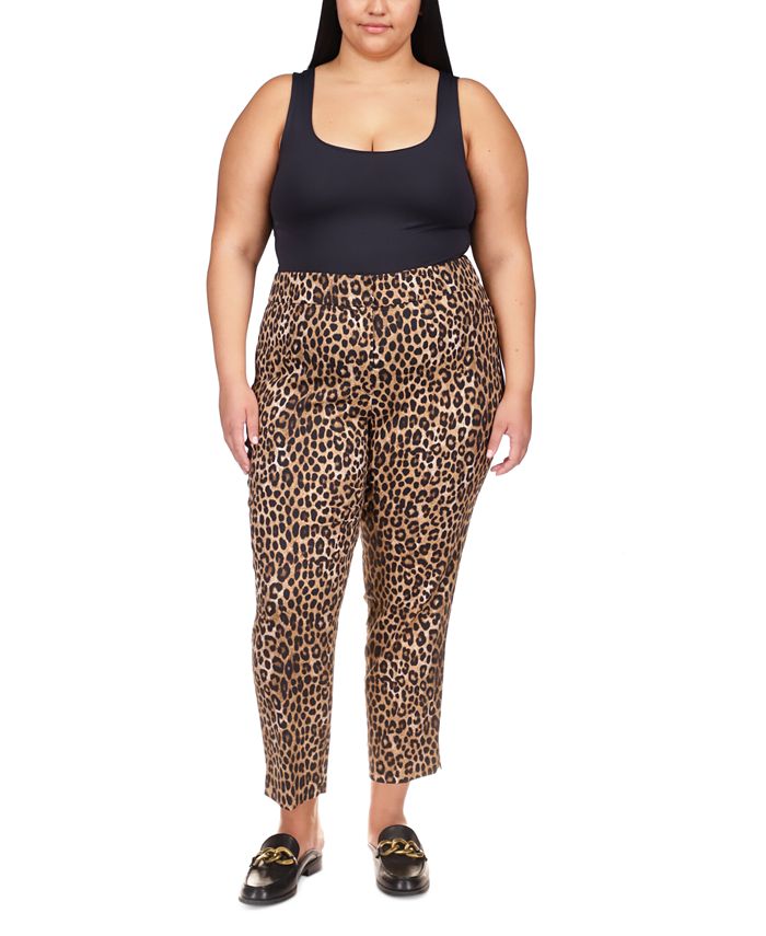 Woman's Pants MICHAEL Michael Kors Plus Size Cheetah Stripe