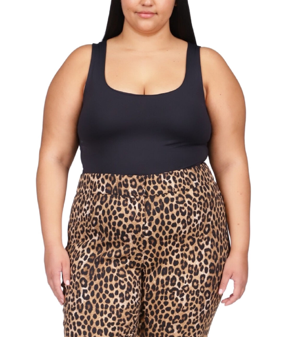 Woman's Pants MICHAEL Michael Kors Plus Size Cheetah Stripe