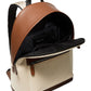 Michael Kors Men's Mason Two Tone Canvas Backpack White Size Regular