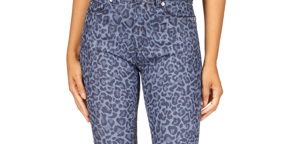 Michael Kors Women's Selma High Rise Straight Skinny Jeans Blue Size 8Petite