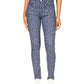 Michael Kors Women's Selma High Rise Straight Skinny Jeans Blue Size 10Petite