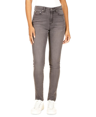 Michael Kors Women's Selma High Rise Straight Skinny Jeans Gray Size 14 Petite