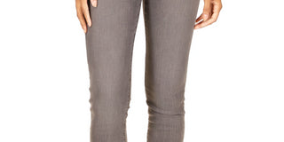 Michael Kors Women's Selma High Rise Straight Skinny Jeans Gray Size 14 Petite