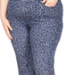 Michael Kors Women's Printed High Rise Skinny Jeans Blue Size 18W