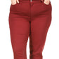 Michael Kors Women's Selma Skinny Jeans Red Size 18W