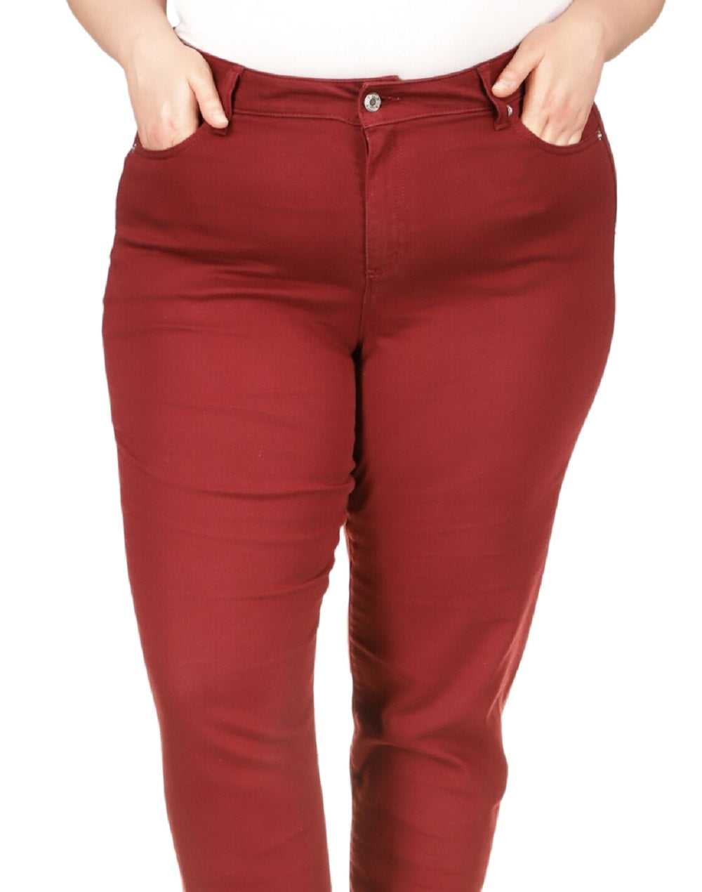 Michael Kors Women's Selma Skinny Jeans Red Size 18W