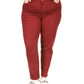 Michael Kors Women's Selma Skinny Jeans Red Size 18W