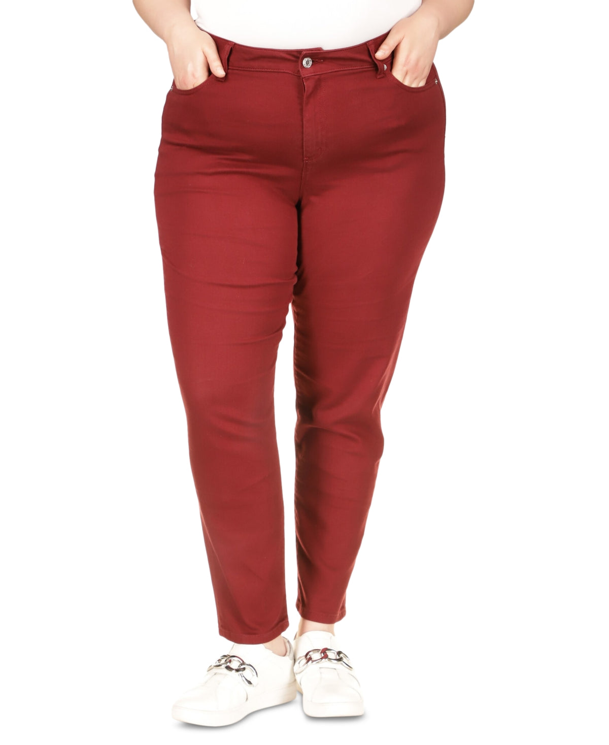 Michael Kors Women's Selma Skinny Jeans Red Size 20W