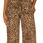 Michael Kors Women's Cheetah Print Pull On Pants Sizes Brown