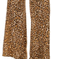 Michael Kors Women's Cheetah Print Pull On Pants Sizes Brown