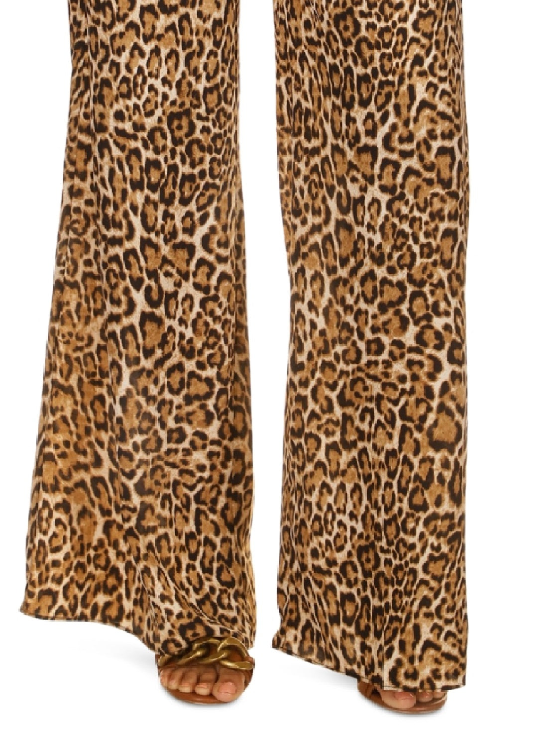 Michael Kors Women's Cheetah Print Pull On Pants Sizes Brown