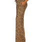 Michael Kors Women's Cheetah Print Pull On Pants Sizes Brown