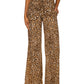 Michael Kors Women's Cheetah Print Pull On Pants Sizes Brown