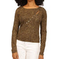 Michael Kors Women's Asymmetrical Button Front Knit Top Black
