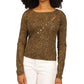 Michael Kors Women's Asymmetrical Button Front Knit Top Black