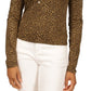 Michael Kors Women's Asymmetrical Button Front Knit Top Black