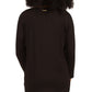 Michael Kors Women's Scoop Neck Logo T-Shirt Black Size Large