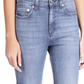 Michael Kors Women's Selma Shank Button Hem Flare Leg Denim Jeans Blue Size 16