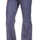 Michael Kors Women's Button Hem Flare Leg Denim Jeans Blue Size 12Petite