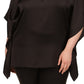 Michael Kors Women's Ring Hardware Tunic Black Size 2X