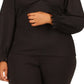 Michael Kors Women's Sweetheart Neck Top Black Size 2X
