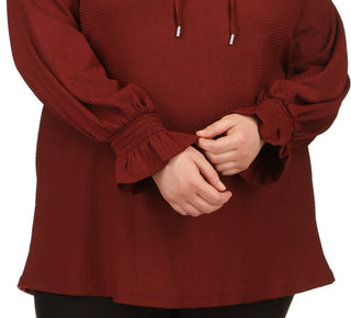 Michael Kors Women's Peasant Tunic Red Size 1X