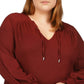 Michael Kors Women's Peasant Tunic Red Size 4X