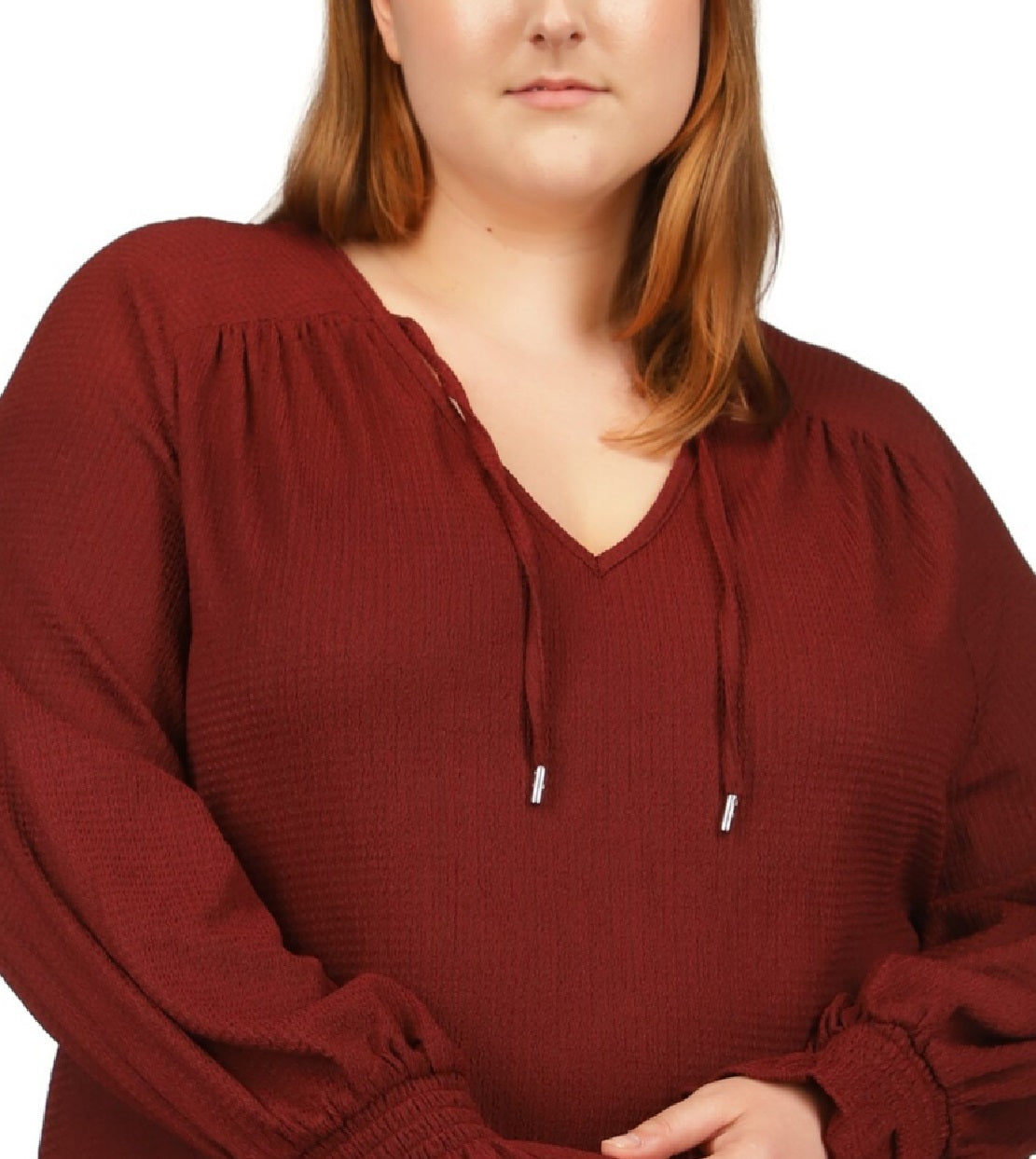 Michael Kors Women's Peasant Tunic Red Size 4X