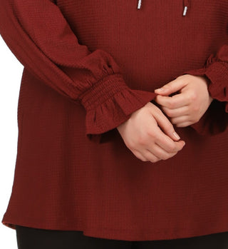 Michael Kors Women's Peasant Tunic Red Size 4X