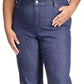 Michael Kors Women's Selma Button Hem Jeans Blue Size 18W
