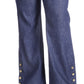 Michael Kors Women's Selma Button Hem Jeans Blue Size 18W