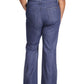 Michael Kors Women's Pocketed Zippered Flare Jeans Blue Size 24W
