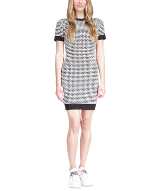 Michael Kors Women's Logo Print Mini Dress White