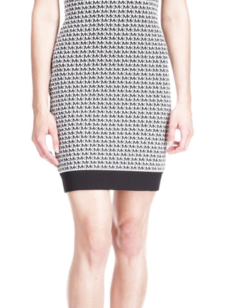 Michael Kors Women's Logo Print Mini Dress White