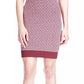 Michael Kors Women's Logo Print Mini Dress Red Size X-Large