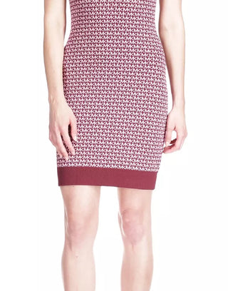 Michael Kors Women's Logo Print Mini Dress Red Size X-Large