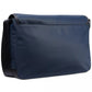 Michael Kors Men's Solid Gabardine Logo Messenger Bag Blue Size Regular