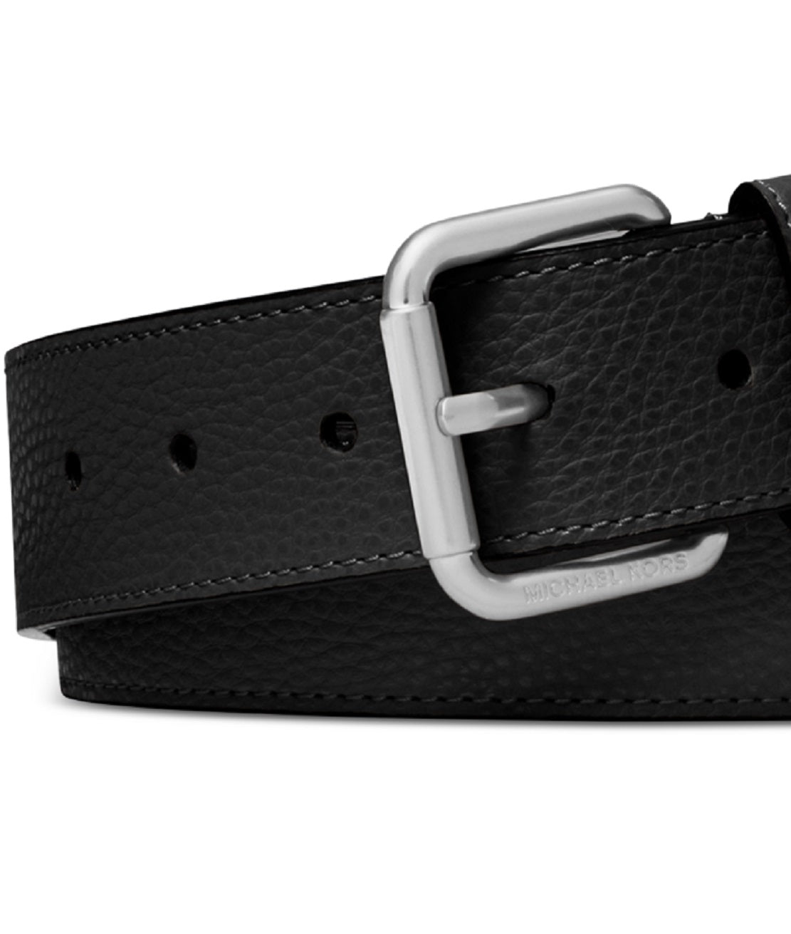 Michael Kors Men's Casual Mk Logo Belt Black Size 30