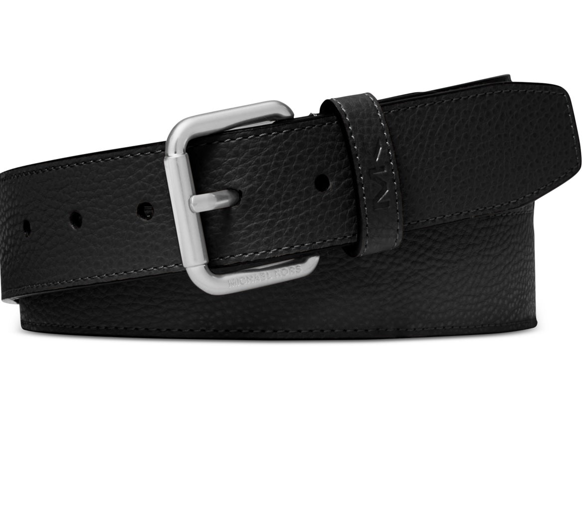 Michael Kors Men's Casual Mk Logo Belt Black Size Regular