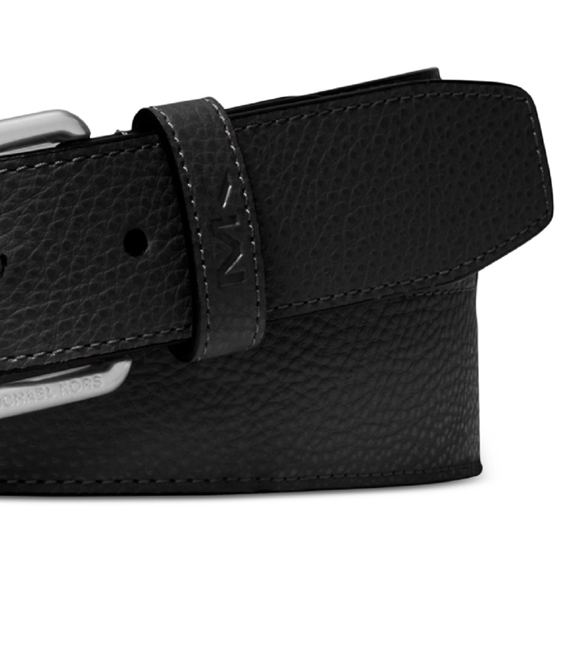 Michael Kors Men's Casual Mk Logo Belt Black Size Regular