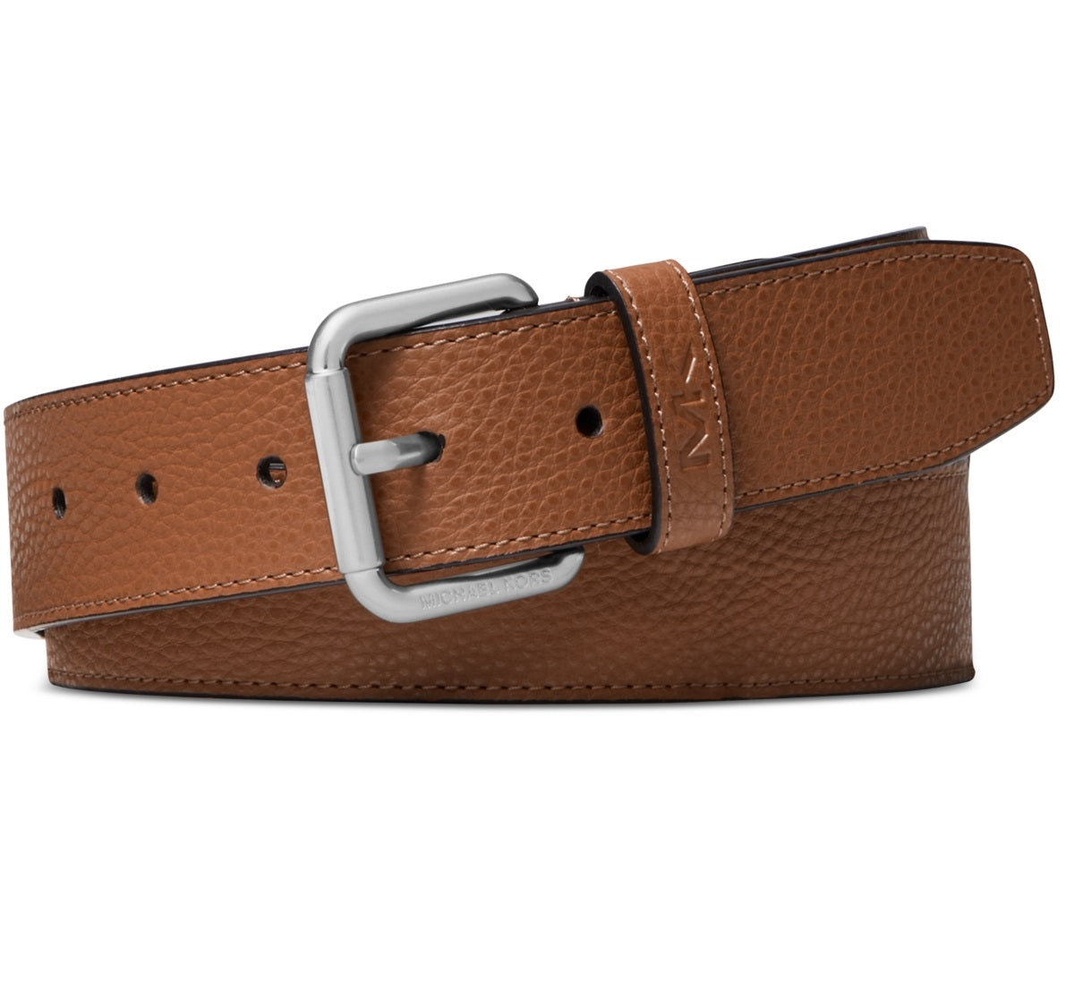 Michael Kors Men's Casual Mk Logo Belt Brown Size 34