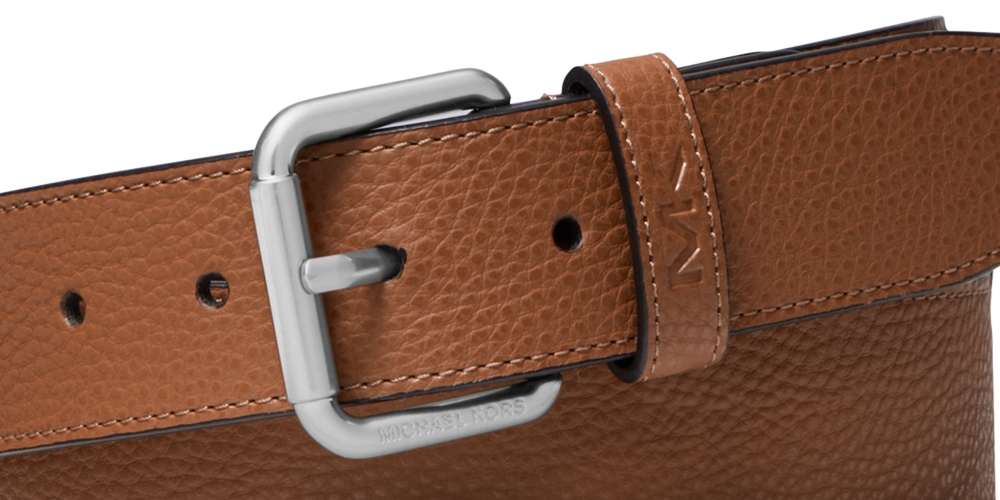Michael Kors Men's Casual Mk Logo Belt Brown Size 40
