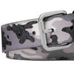Michael Kors Men's Three Tone Camouflage Logo Belt Black Size 32