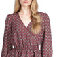 Michael Kors Women's Foulard Print Handkerchief Hem Top Red Size X-Large