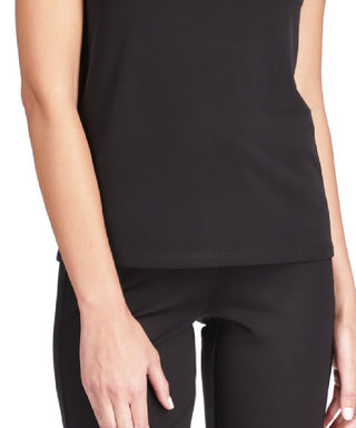 Michael Kors Women's Rhinestone Cold Shoulder Top Black Size Large