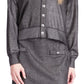 Michael Kors Women's Shimmer Button Cardigan Black Size X-Large