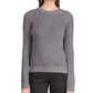 Michael Kors Women's Shaker Knit Zip Sweater Gray Size Small
