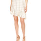 Michael Kors Women's Ruffled Asymmetric Skirt White Size Large